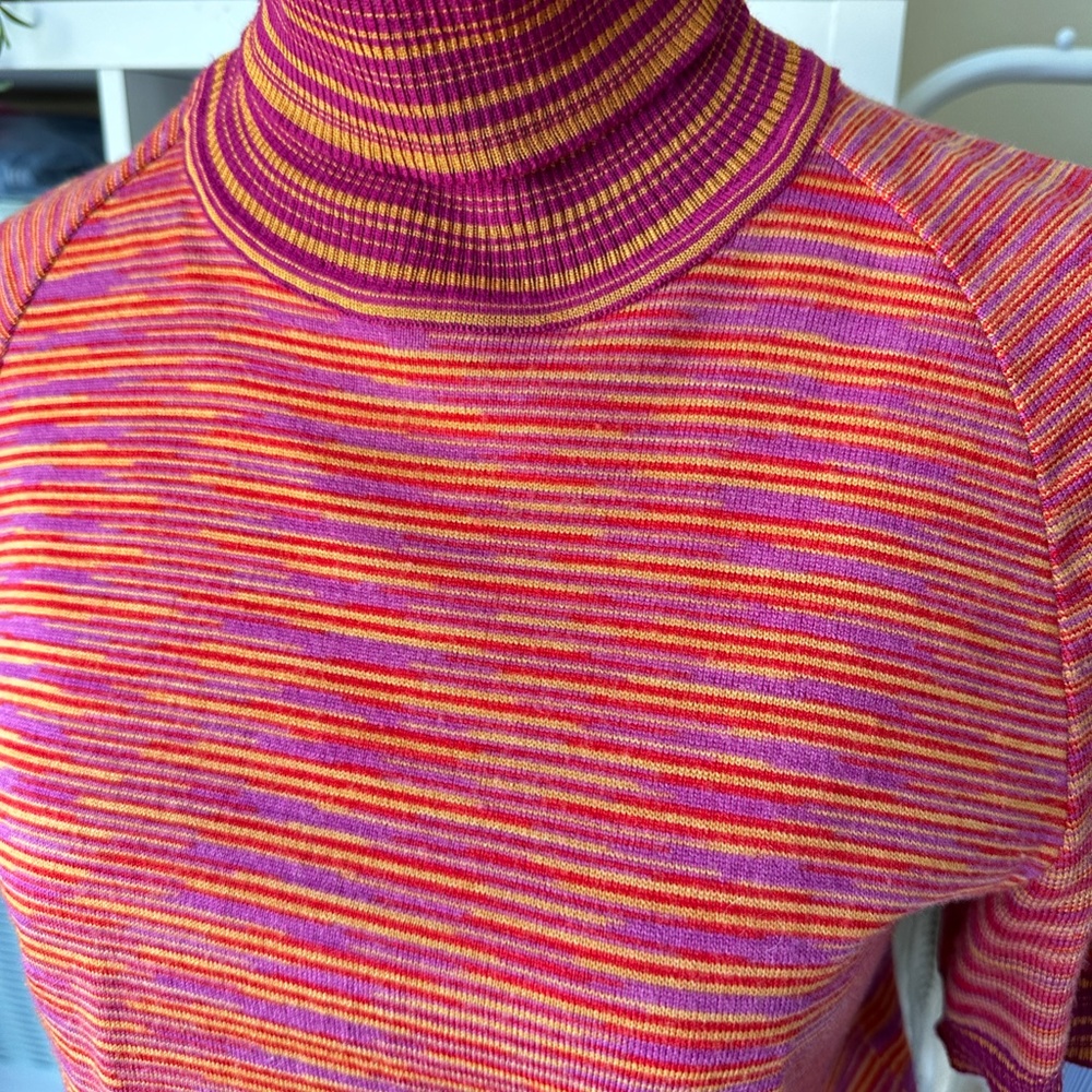 Missoni |  VINTAGE 1980's Turtleneck Sweater size 40  AUTHENTIC Orange Label